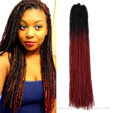 24 inch Senegalese Twist Crochet Braid Hair Twist Wholesale Braiding Synthetic Hair Extension